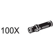 Long Black Connector Pegs (Pack of 100)
