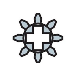 8 Tooth Gears (Pack of 100) 'Spur' Gears