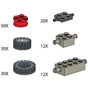 Wheels (Tires hubs axle plates and bricks)
