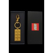 2 x 4 Plate - Chrome Gold Key Chain in Presentation Box