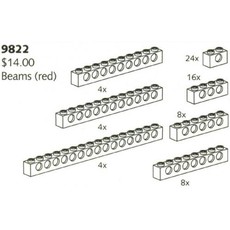 Beams (Red) (set 9822-1)