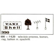 Trees and Signs (1969 version with old style trees and 3 bricks)