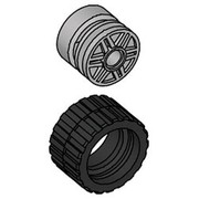 Small Wide Tire & Hub (Pack of 8 each)