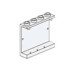 1 x 4 x 3 Train Window Clear (set B002-1)