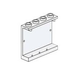 1 x 4 x 3 Train Window Clear