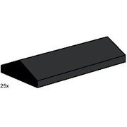 2 x 4 Ridge Roof Tile Low Sloped Black