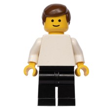 Man, White Torso, Black Legs, Brown Hair (fig-000004)