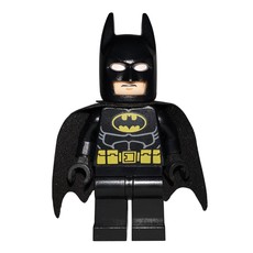 Batman, Black Suit, Black Cape and Cowl, Yellow Batman Logo (56630 Cape) (3626b Head) (fig-000032)