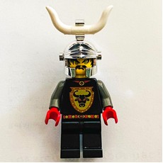 Knight (Knights Kingdom I) - Cedric the Bull, Chrome Helmet, Horn (fig-000097)