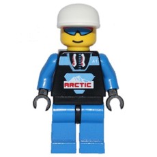 Arctic Crew, Black, White Cap (fig-000116)