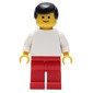 White Torso, Red Legs, Black Hair