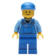 Medium Blue Torso, Blue Overall, Blue Cap (fig-000158)