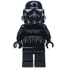 Imperial Shadow Trooper, Short Line on Back, Black, Plain Legs (fig-000163)