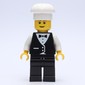 Waiter, Man, Black Suit and Bow Tie, Chef Hat