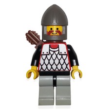 Archer (Scale Mail on Red) - Black Arms, Light Gray Legs (fig-000217)