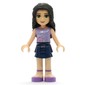 Emma - Lavender Top, Dark Blue Skirt
