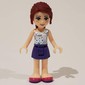 Tina - White/Silver Top, Dark Purple Skirt