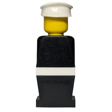 LEGOLAND Police - Black, White Hat, White Belt (fig-000236)