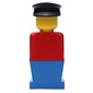 LEGOLAND Red Torso, Blue Legs, Black Hat