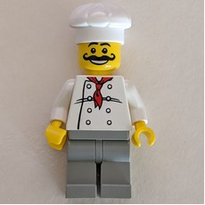 Chef - White Torso, Light Gray Legs (fig-000252)