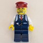 Conductor - Dark Blue Jacket, Dark Blue Legs, Dark Red Hat, Glasses