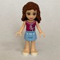 Olivia - Magenta Top, Bright Light Blue Skirt