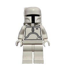 Boba Fett, White Armor, Plain Black Head (fig-000316)