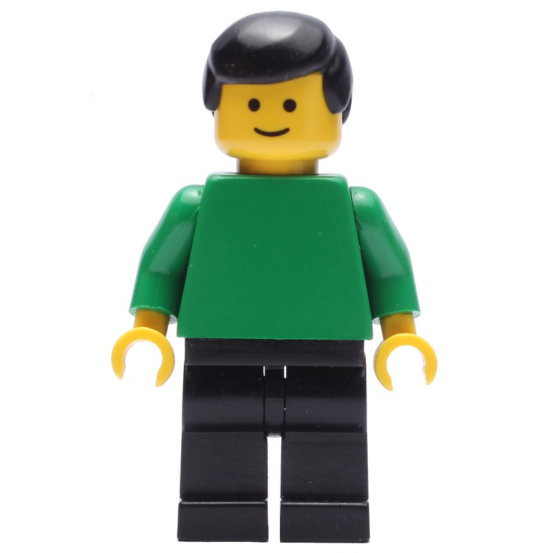 LEGO Set fig-000321 Soccer Referee / Linesmen, Green Torso, Black Legs ...