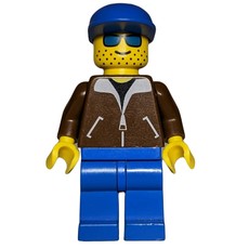 Man, Brown Jacket, Blue Legs, Blue Cap, Blue Sunglasses (fig-000335)