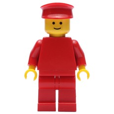 Man, Plain Red, Red Hat (fig-000385)