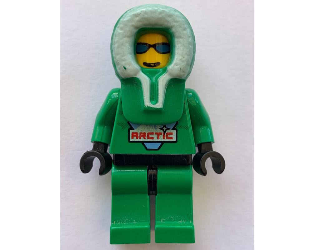 LEGO Set fig-000419 Arctic Crew, Green, Hood | Rebrickable - Build with ...