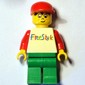 White Torso, Freestyle, Green Legs, Red Cap