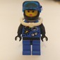 Diver, Woman, Blue Wetsuit, Black Helmet with Mask, Airtank