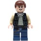 Han Solo, Black Vest, Dark Blue Legs, Smooth Hair, Cheek Lines
