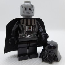 Darth Vader, Light Bluish Gray Skin, Scarred Right Cheek, Eyebrows (fig-000516)