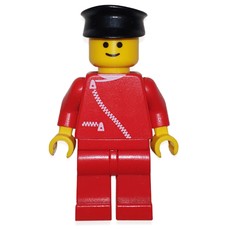Man, Red Jacket with Zipper, Red Legs, Black Hat (fig-000531)