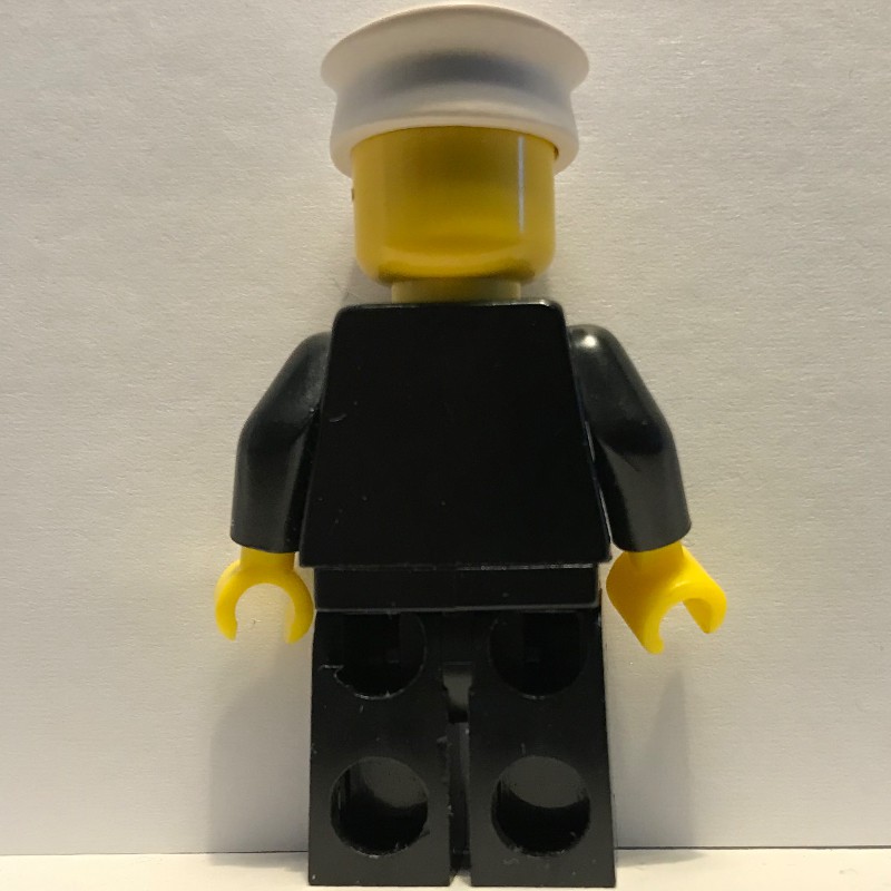 LEGO Set fig-000534 Black Torso, Black Legs, White Hat | Rebrickable ...