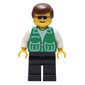 Man, Green Jacket, Black Legs, Sunglasses