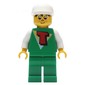 Green Torso with T, Green Legs, White Cap