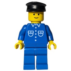 Blue Torso Shirt, Blue Legs, Black Hat (fig-000549)