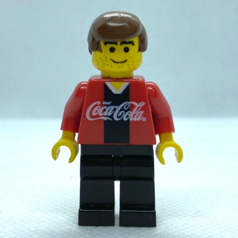 LEGO Set fig 000556 Soccer Player Coca Cola Forward 1