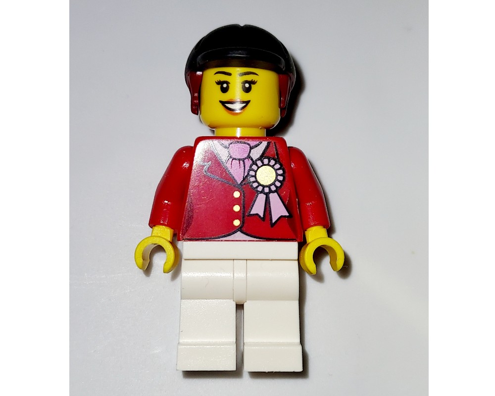 LEGO Set fig-000566 Red Riding Jacket with Award Ribbon, Black Riding ...