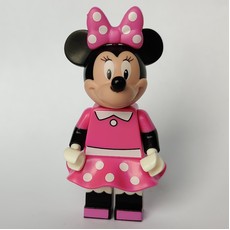 Minnie Mouse with Dark Pink with White Spots Dress and Bow (CMF) (fig-000574)