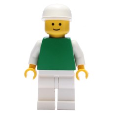 Green Torso, White Legs, White Cap (fig-000599)