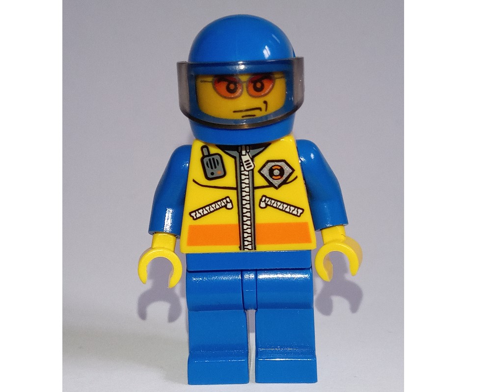 LEGO Set fig-000626 Coast Guard, Yellow Jacket with Zipper, Radio and ...