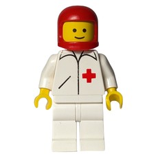 Doctor, White Jacket with Red Cross, White Legs, Red Helmet (fig-000727)