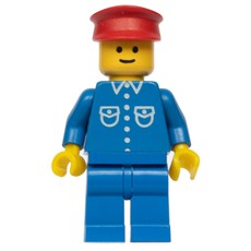 Man - Blue Jacket, Blue Legs, Red Hat (fig-000733)
