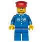 Man - Blue Jacket, Blue Legs, Red Hat