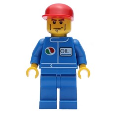 Mechanic, Blue Jumpsuit with Octan Logo, Red Cap (fig-000785)
