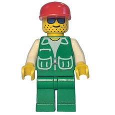 Man, Green Jacket, Green Legs, Red Cap, Blue Sunglasses (fig-000789)